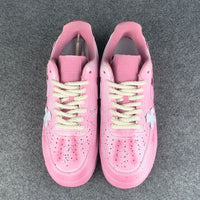 Hand Painted Pink Cross Custom Air Force 1 Sneakers