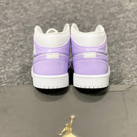 Custom Jordans Baby Purple White