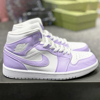 Custom Jordans Baby Purple White