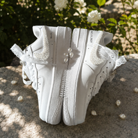 Wedding Shoes Custom Air Force 1 White