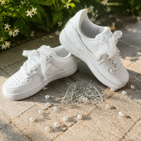 Wedding Shoes Custom Air Force 1 White