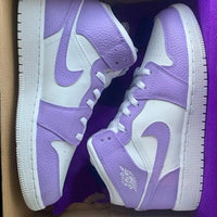 Custom Jordans Purple White