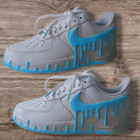 Unique Handmade 3D Dripping Effect Multi-color Optional Glow-in-the-dark Custom Air Force 1 Custom Sneakers Trendy Unisex Streetwear Casual Customized Shoes