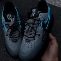 Custom Hand Painted Glow PS5 Air Force 1 Sneakers