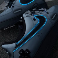 Custom Hand Painted Glow PS5 Air Force 1 Sneakers