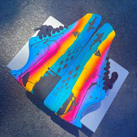 Hand Painted Beach Sunset Custom Air Force 1 Sneakers