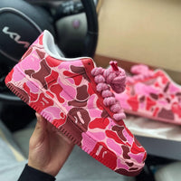Hand Painted Pink Camo Custom Air Force 1 Sneakers