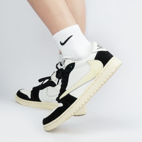 Reversion Swoosh Black White TS Custom Air Jordan 1 Low