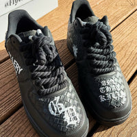 Hand Painted Gallery Dept Custom Black Air Force 1 Sneakers