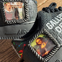 Hand Painted Gallery Dept Custom Black Air Force 1 Sneakers