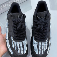 Hand Painted Skeleton Custom Air Force 1 Sneakers
