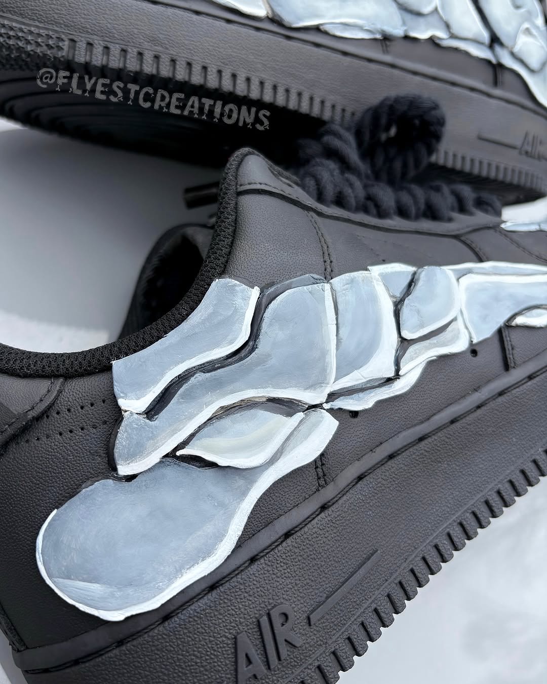 Hand Painted Skeleton Custom Air Force 1 Sneakers