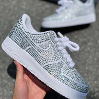 Handmade Rhinestone Custom Air Force 1 Sneakers