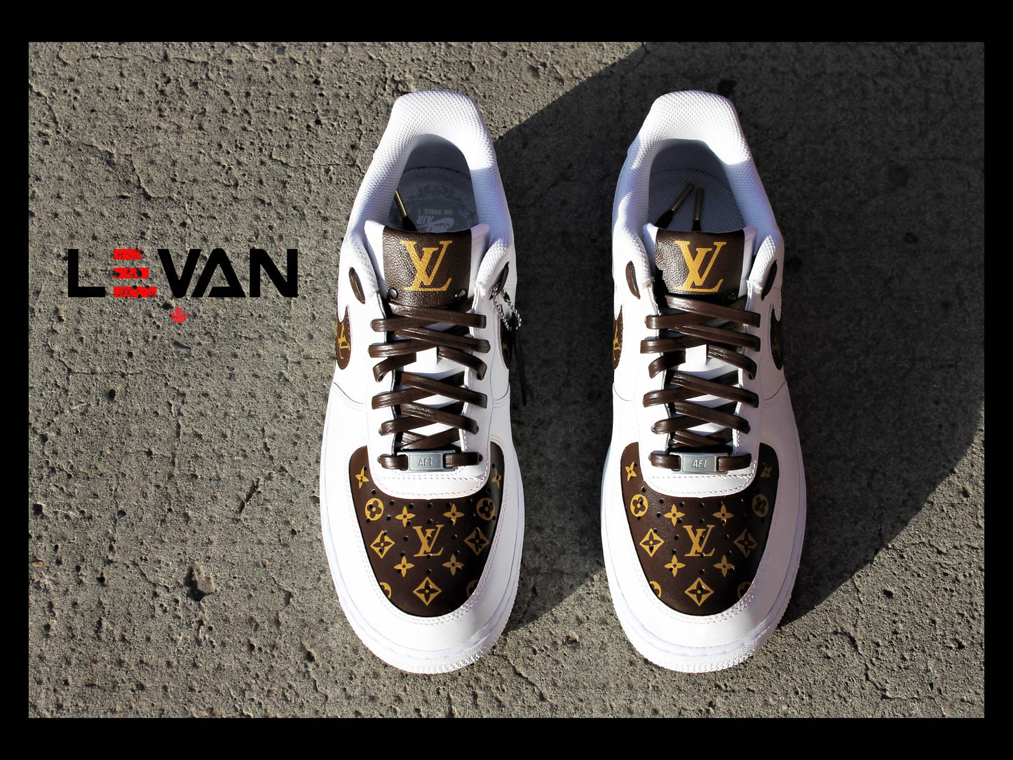 Nike Air Force 1 Shadow Blanco Negro Personalizado
