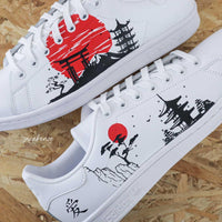 Custom Adidas Chinese Style Building Silhouette