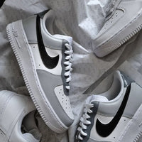 Custom AF 1s Shoes Gray Black Colorway
