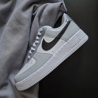 Custom AF 1s Shoes Gray Black Colorway