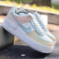 Custom AF 1s Shoes Pastel Baby Pink Baby Blue
