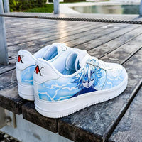 Custom Air Force 1 Baby Blue Anime Pattern
