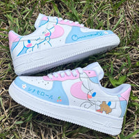 Custom Air Force 1 Baby Blue Pink Cinnamoroll Cartoon