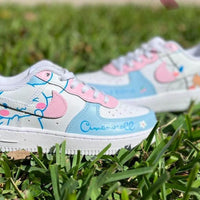 Custom Air Force 1 Baby Blue Pink Cinnamoroll Cartoon