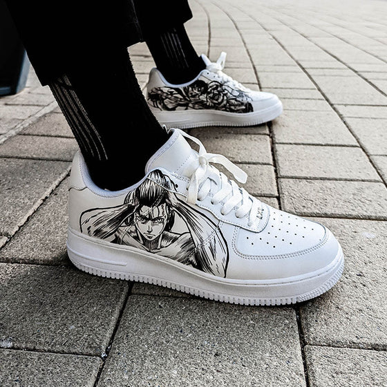 Custom Air Force 1 Black Anime Pattern