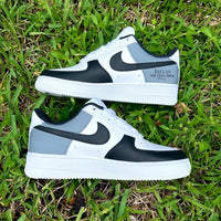 Custom Air Force 1 Black White Taylor Swift Reputation Theme