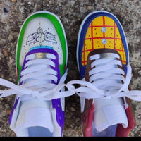 Custom Air Force 1 Multicolor With Various Patterns And LV Logo