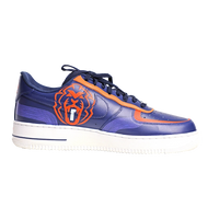 Custom Air Force 1 Navy Orange Lion Abstract Pattern