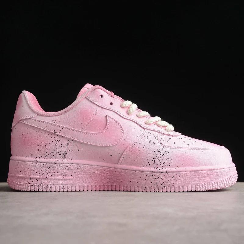 Custom Air Force 1 Pink With Cross Patterns
