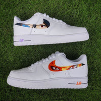 Custom Air Force 1 White Anime Eyes Design