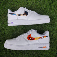 Custom Air Force 1 White Anime Eyes Design