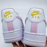 Custom Air Force 1 White Baby Pink Floral Pattern
