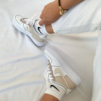 Custom Air Force 1 White Beige