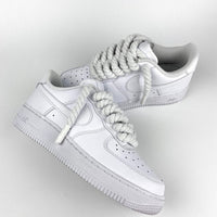 Custom Air Force 1 White Braided Laces