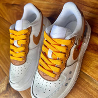Custom Air Force 1 White Brown Winnie the Pooh Cartoon
