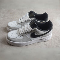 Custom Air Force 1 White Gray LV Pattern