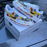 Custom Air Force 1 White School - Supplies Pattern