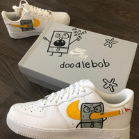 Custom Air Force 1 White SpongeBob SquarePants Design