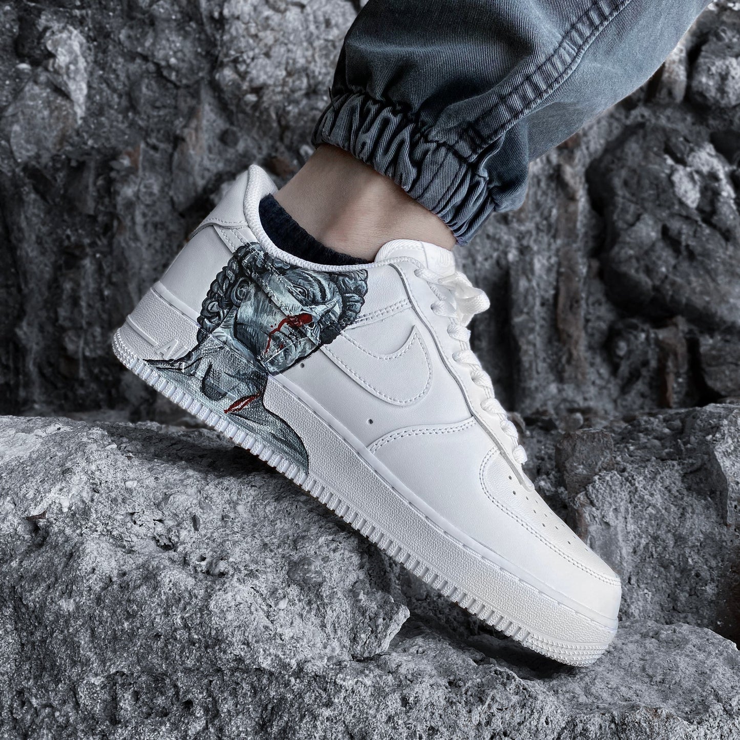 Custom Air Force 1 White Statue Print