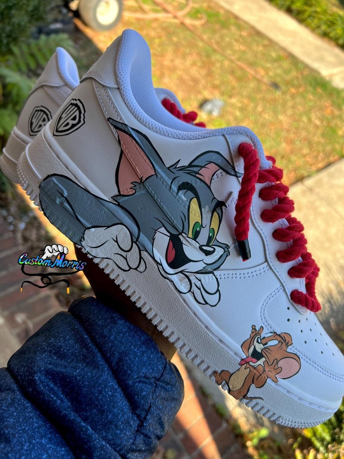 Custom Air Force 1 White Tom And Jerry Cartoon
