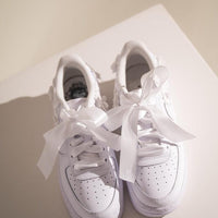 Custom Air Force 1 White With Floral Embroidery And Pearl