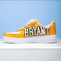 Custom Air Force 1 Yellow Purple Lakers Kobe Bryant Graphic