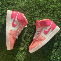 Custom Air Jordan 1 Baby Pink And Magenta
