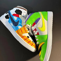 Custom Air Jordan 1 Multicolor Cartoon Pattern