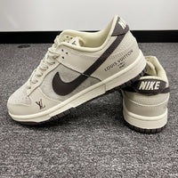 Custom Dunk Cream Khaki LV Logo