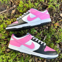 Custom Dunk Pink Black White Color