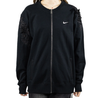 Custom Embroidery Nike Sweatshirt Black Floral
