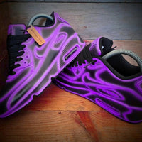 Custom Nike Air Max Black Purple Glow