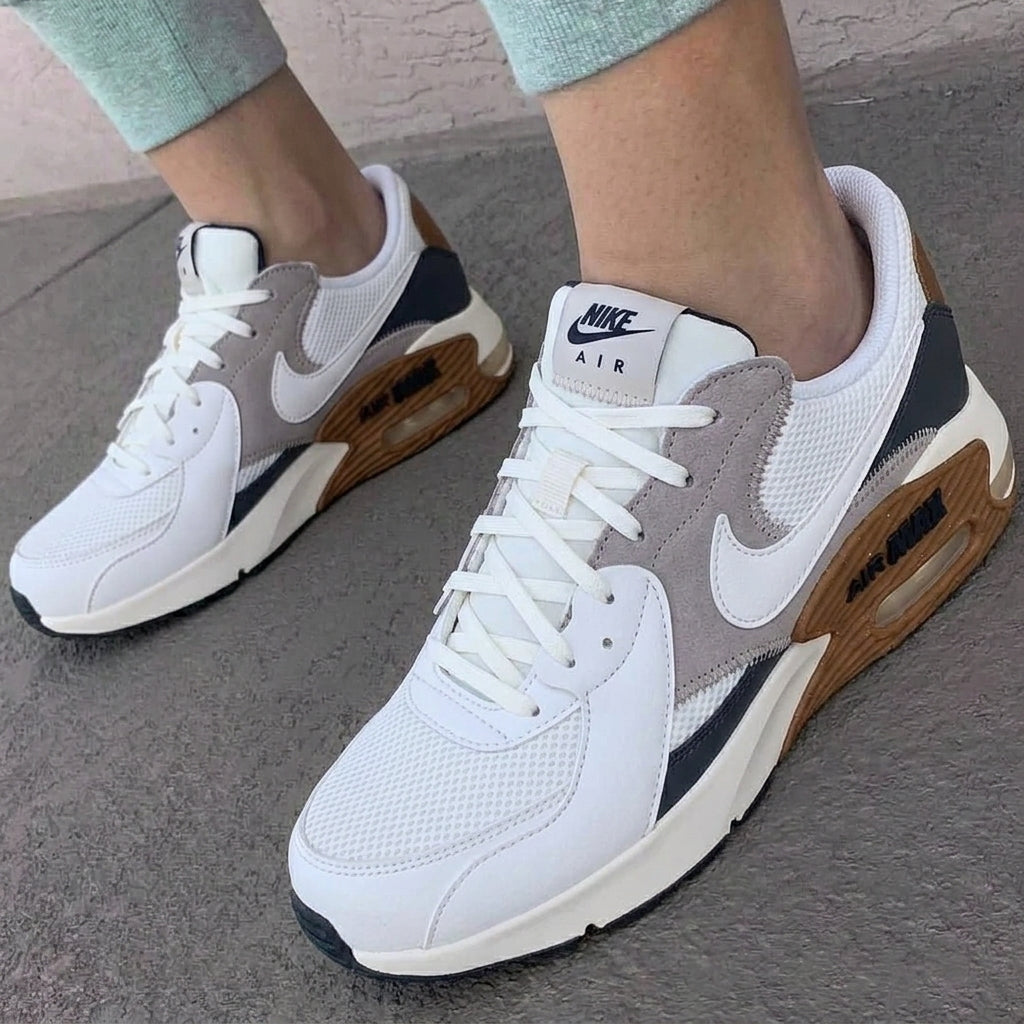 Custom Nike Air Max Shoes Suede Accents Navy Tan